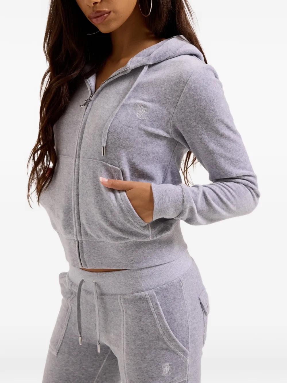 Juicy Couture Robertson hoodie met textuur Grijs