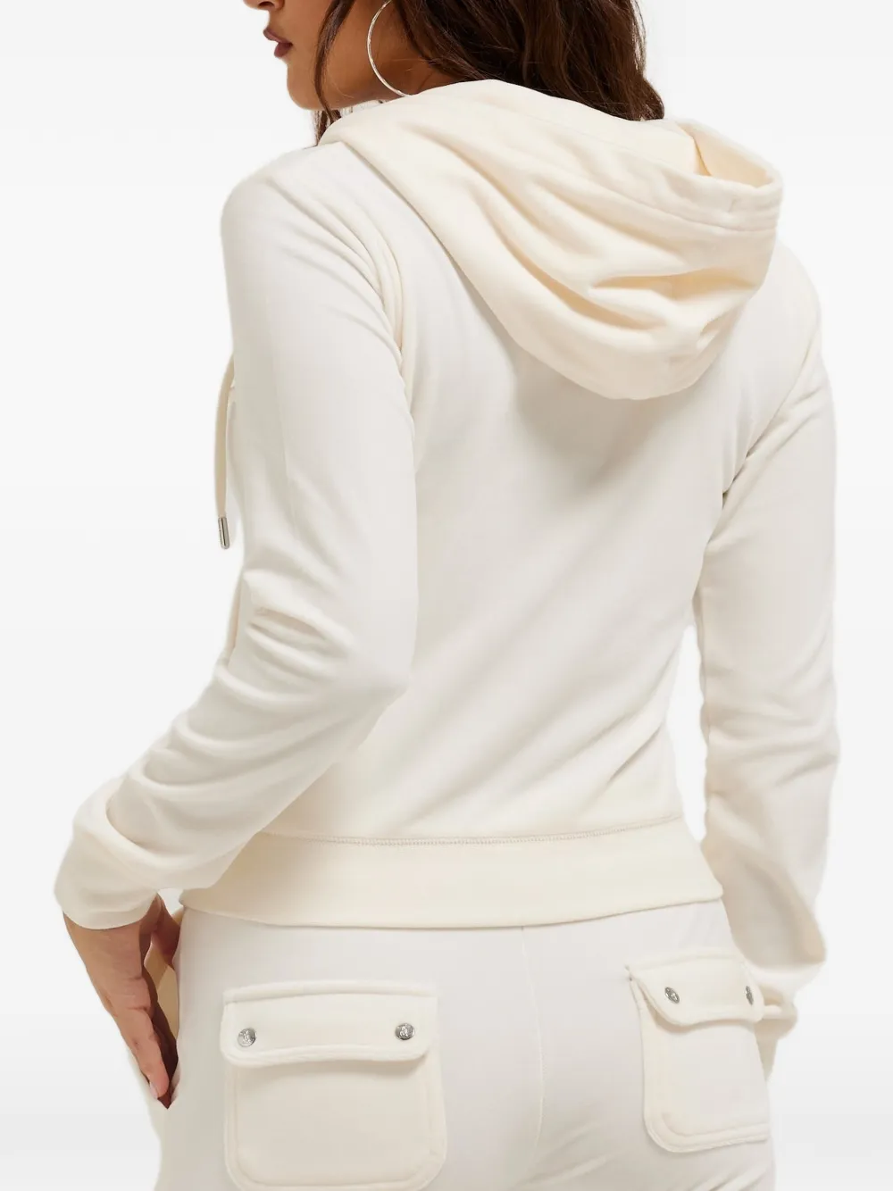 Juicy Couture Robertson fluwelen hoodie Beige