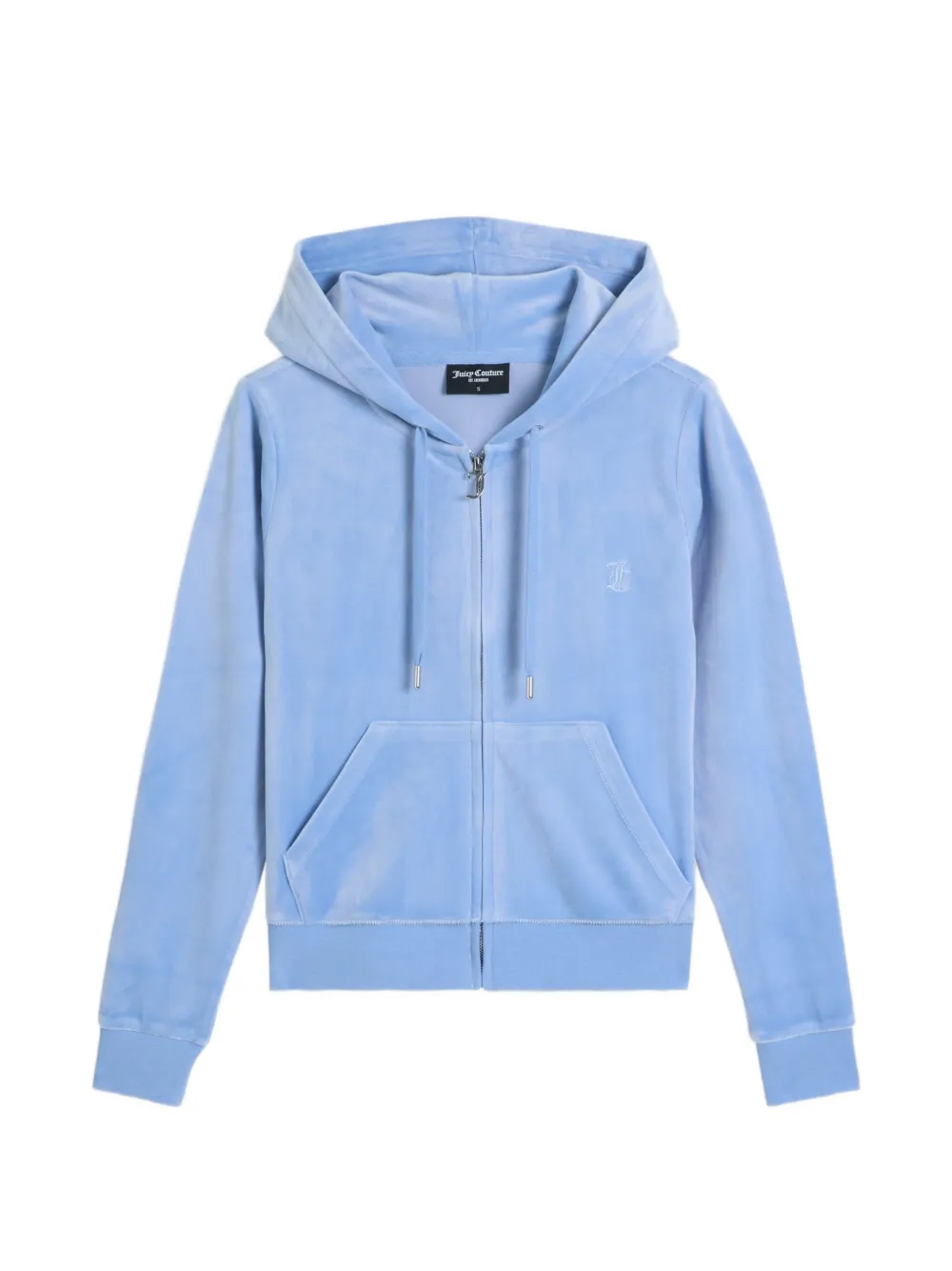 Juicy Couture Felpa Robertson in velluto con cappuccio - Blu