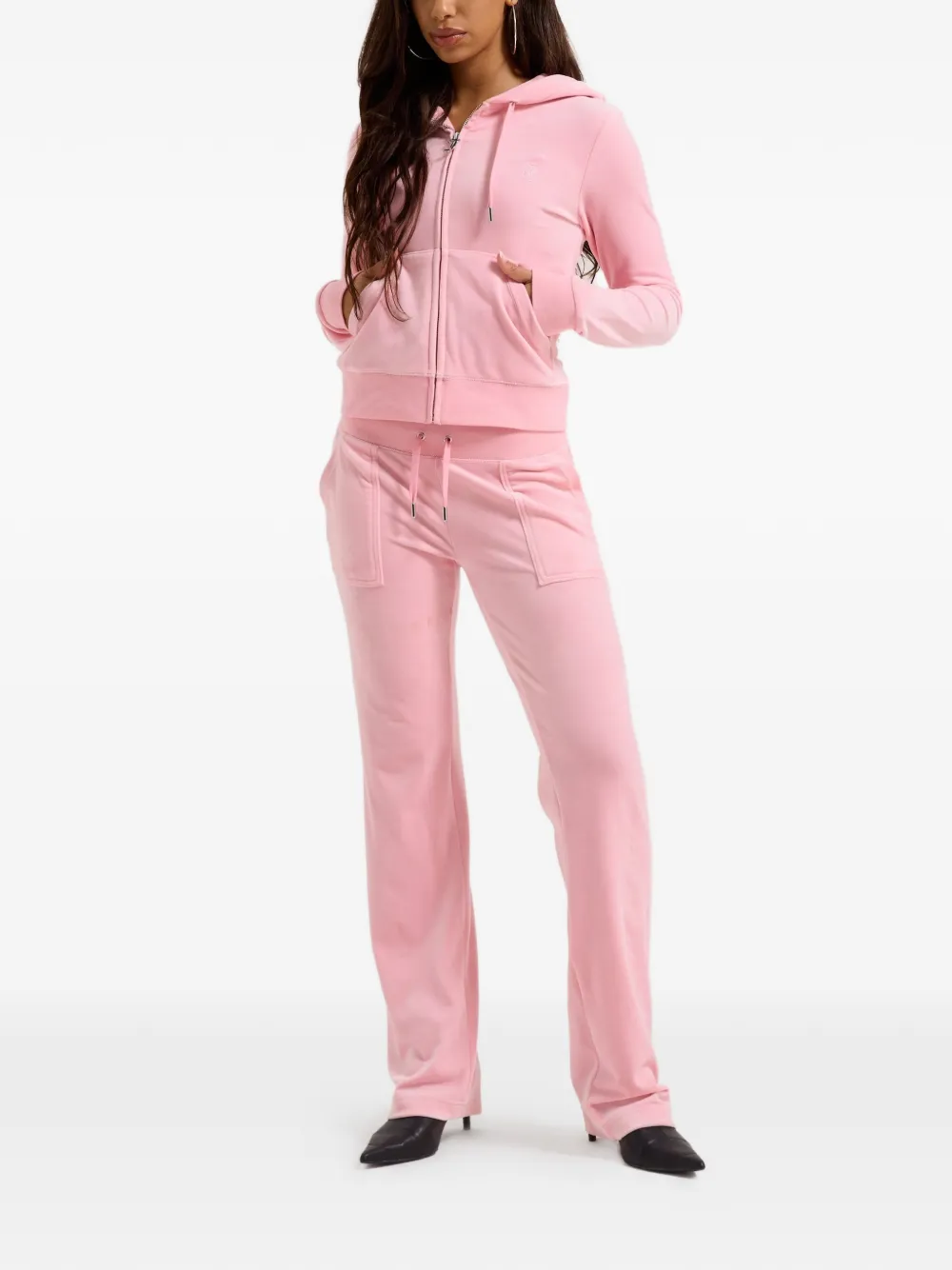 Juicy Couture Del Ray fluwelen trainingsbroek Roze