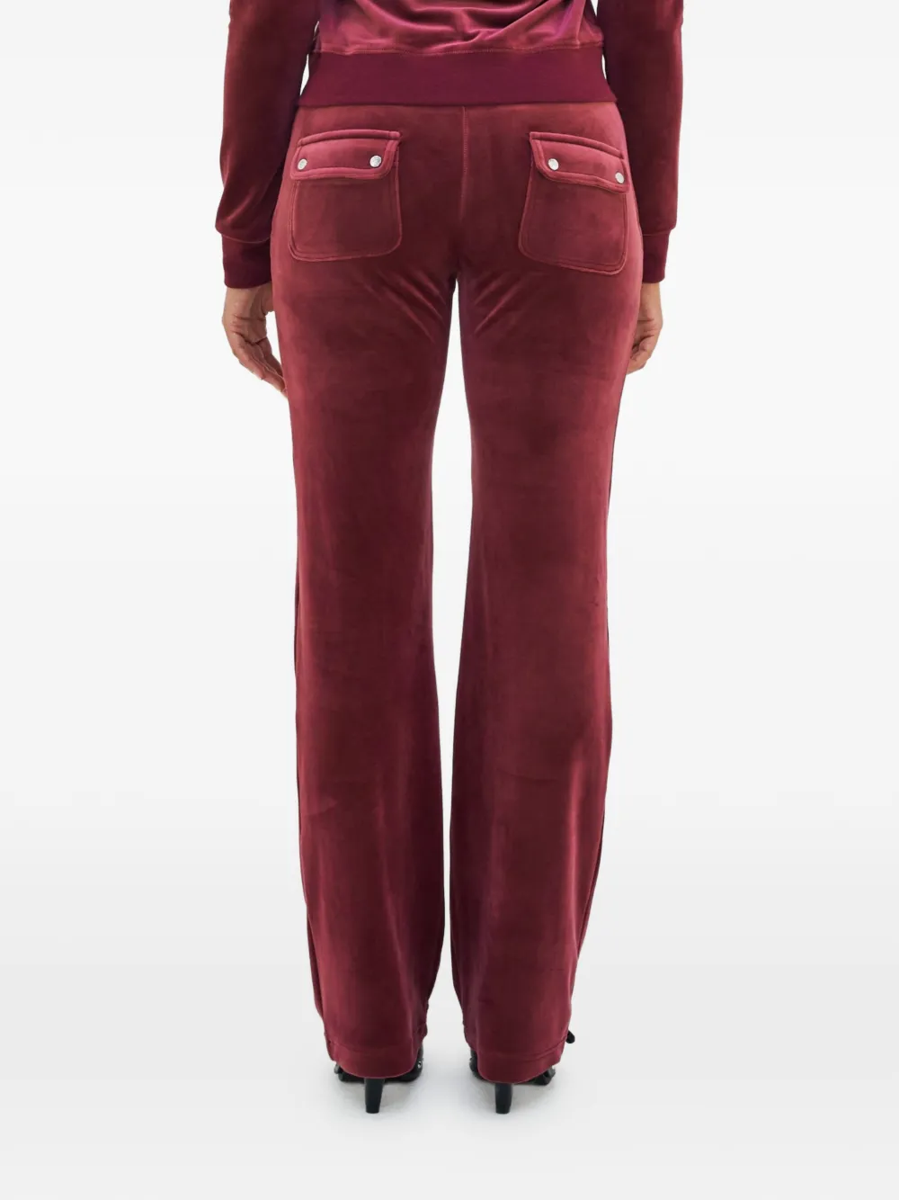 Juicy Couture Del Ray fluwelen broek Rood
