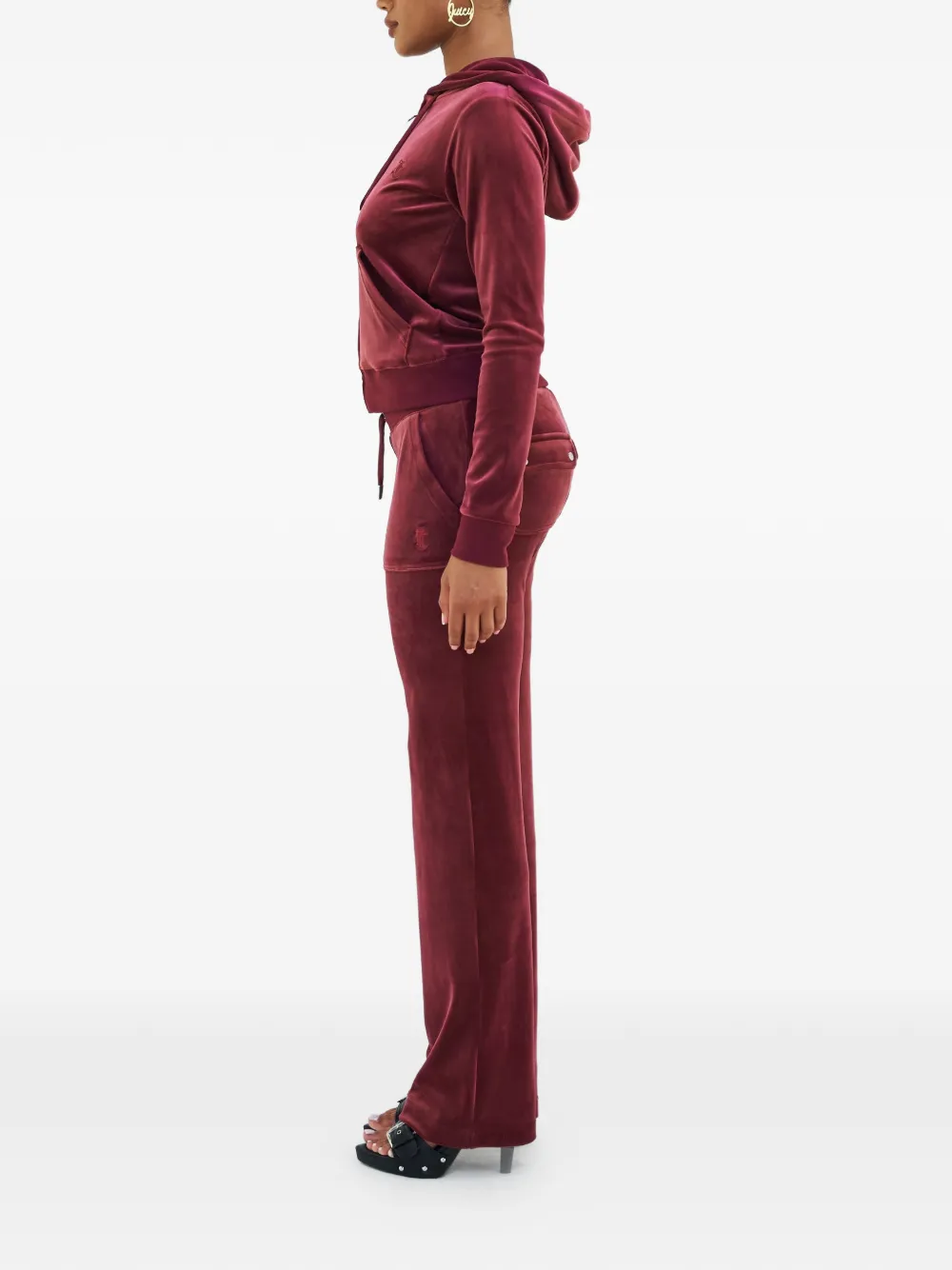 Juicy Couture Del Ray fluwelen broek Rood