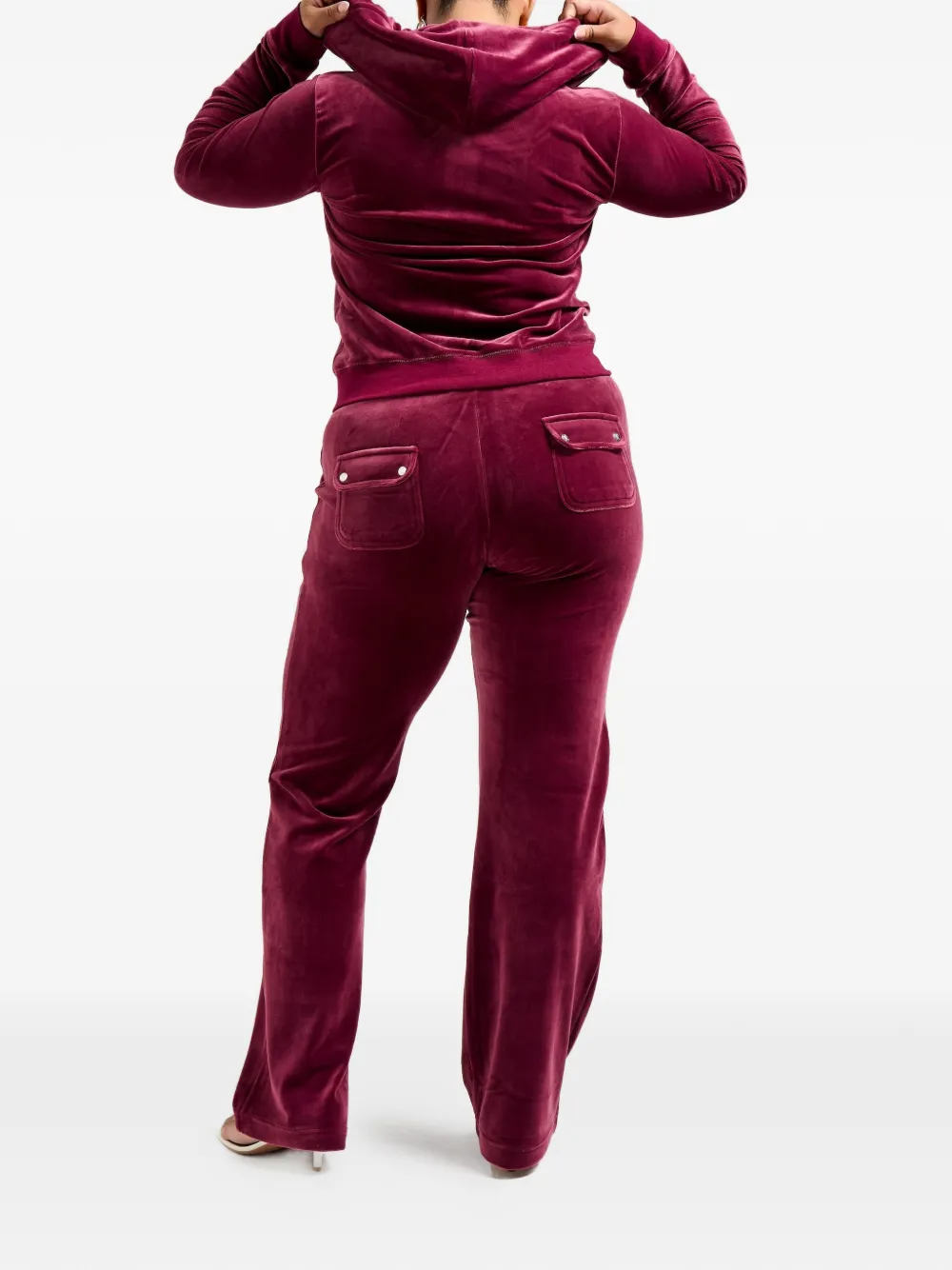 Juicy Couture Del Ray fluwelen broek Rood