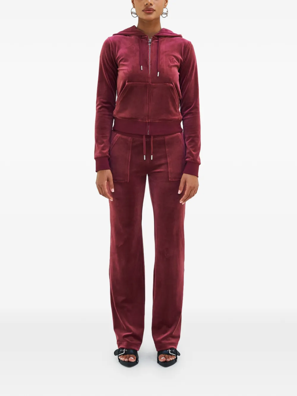 Juicy Couture Del Ray fluwelen broek Rood