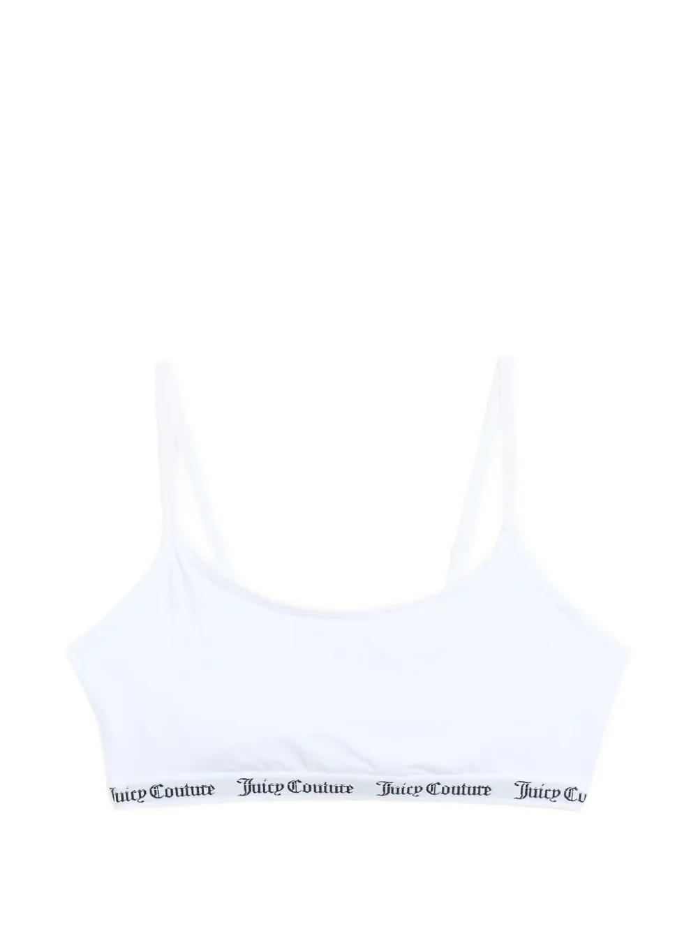 Juicy Couture Bralette con banda logo - Bianco