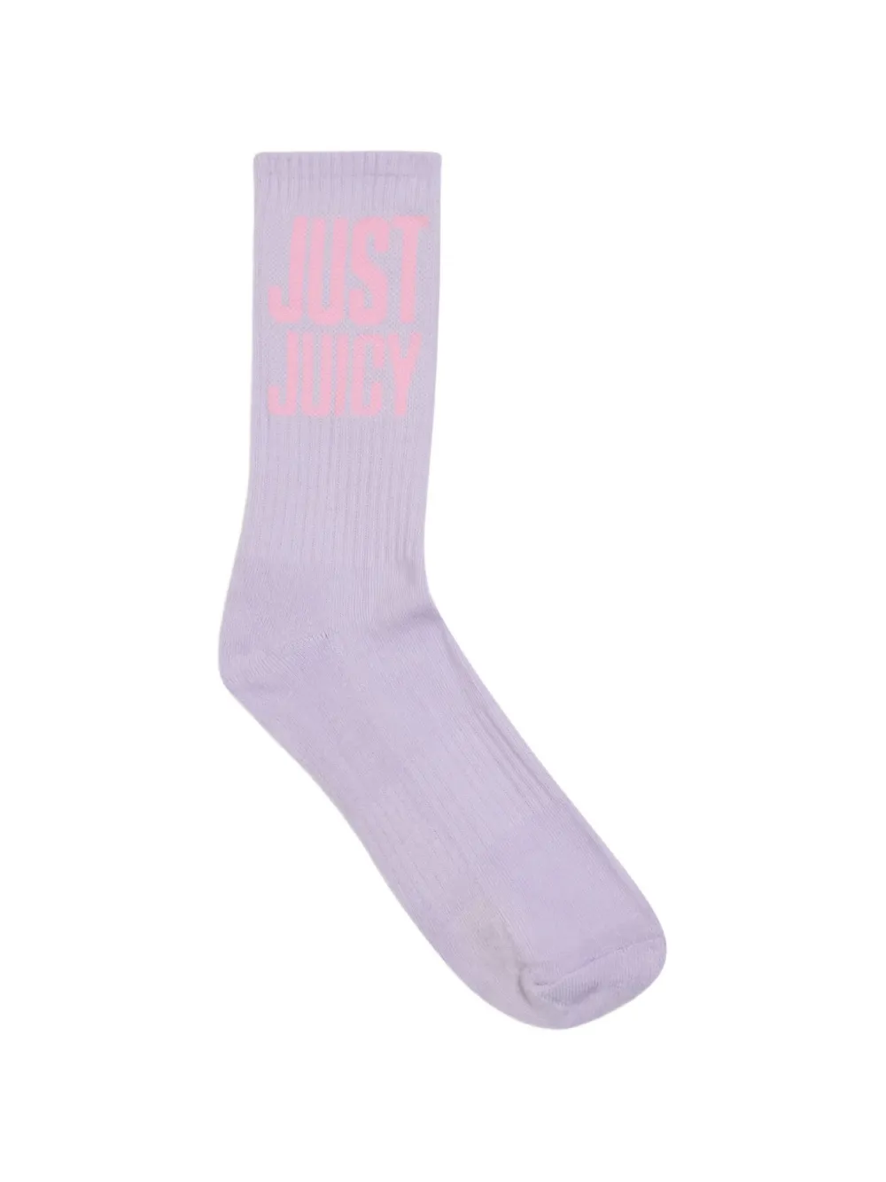 Juicy Couture Drie paar geribbelde sokken met logo-intarsia Paars