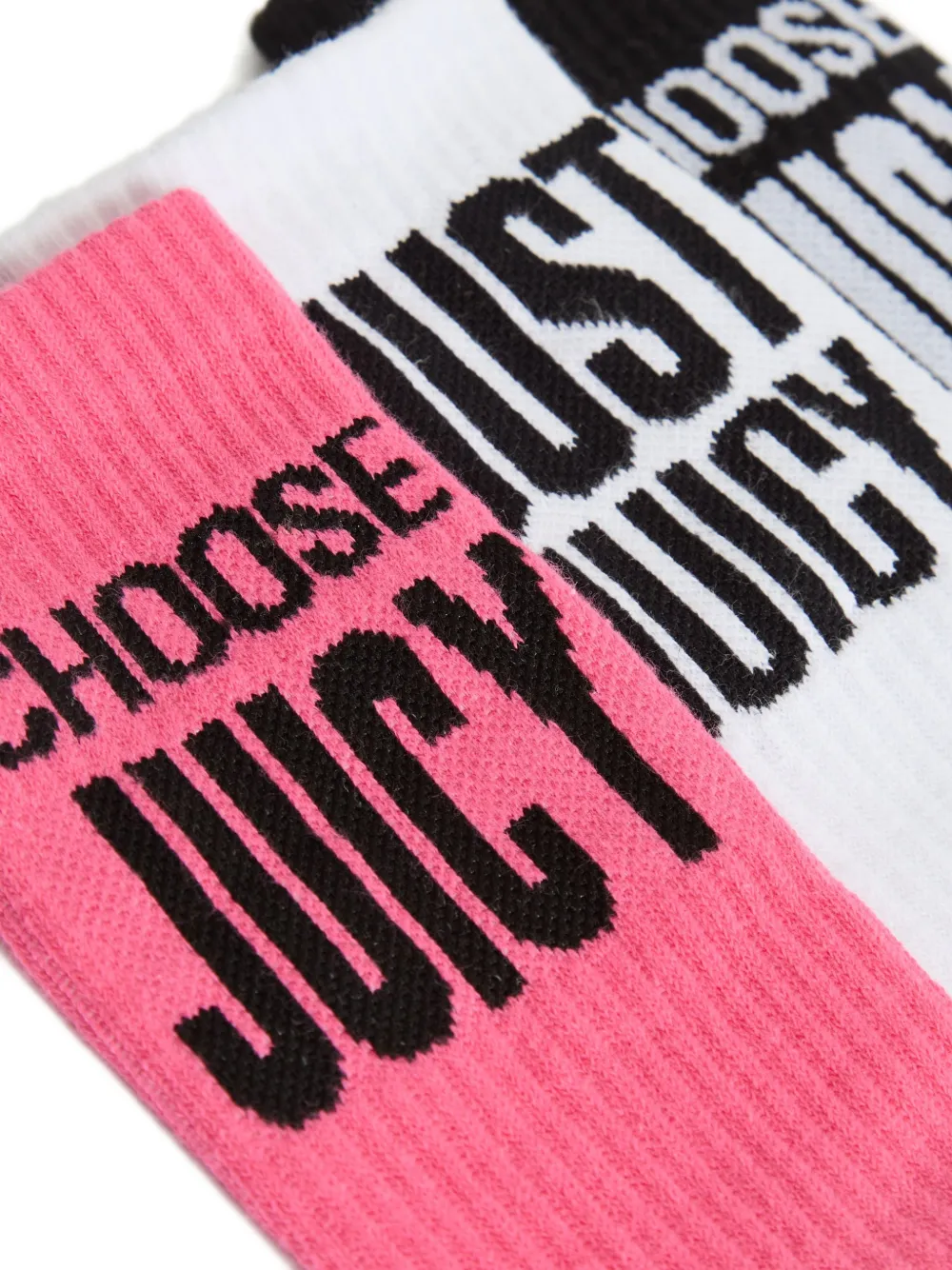 Juicy Couture Drie paar sokken met logo-jacquard Zwart