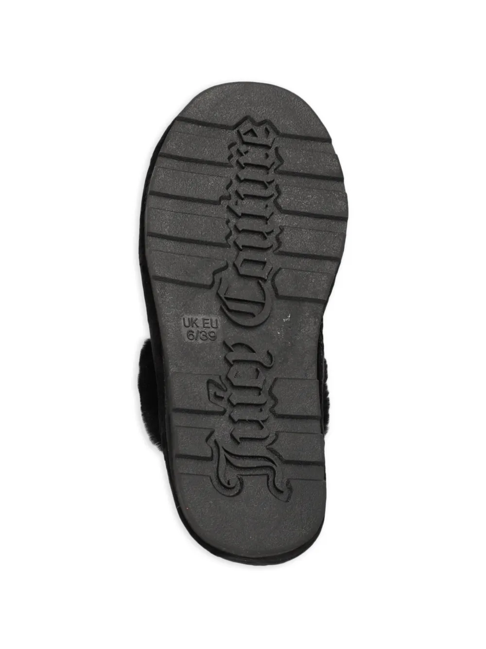 Juicy Couture Heritage Crown fluwelen slippers Zwart