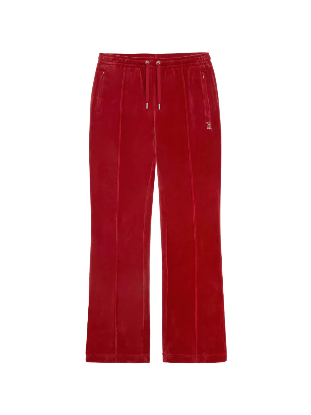Juicy Couture pantalon de jogging en velours à ornements - Rouge