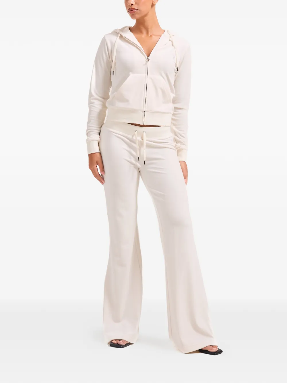 Juicy Couture Hoodie verfraaid met kristallen Beige
