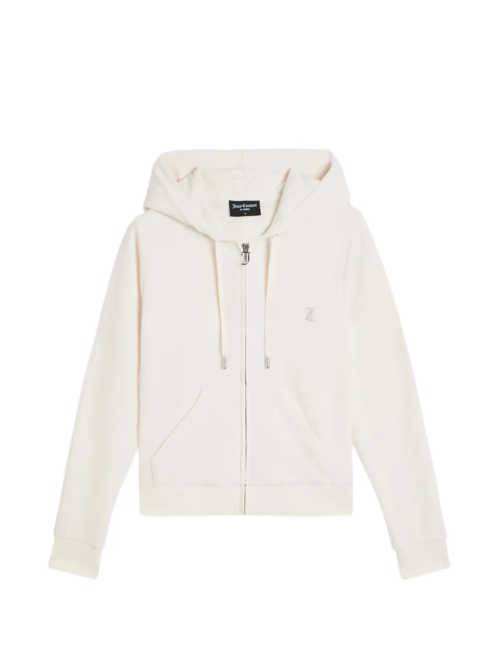 Juicy Couture Hoodie mit Kristallverzierung - Nude