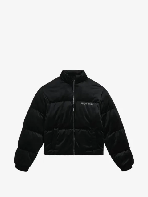 Juicy Couture velour rhinestone-embellished jacket