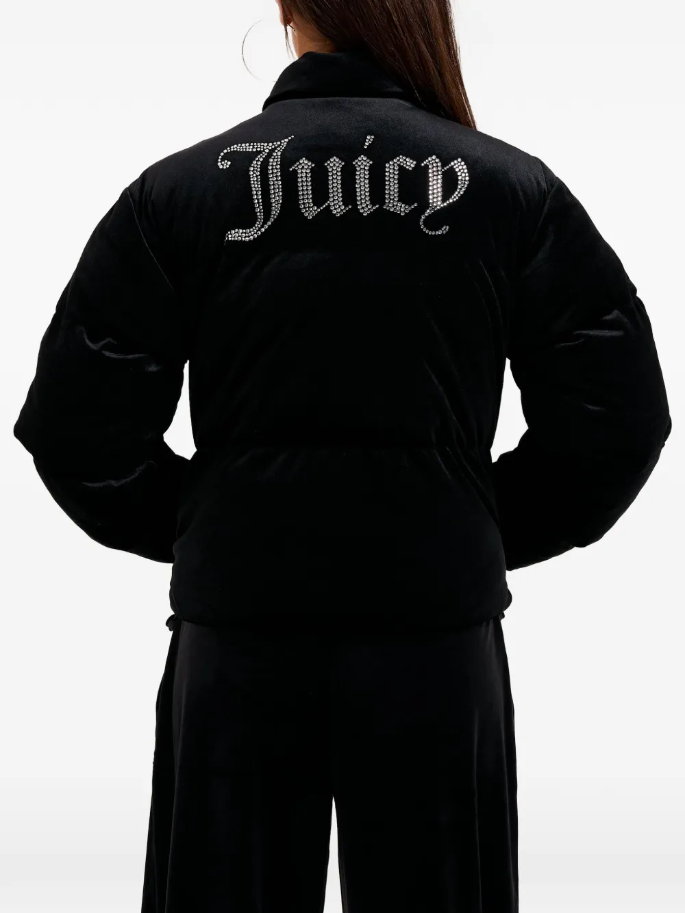 Juicy Couture Fluwelen jack verfraaid met stras Zwart