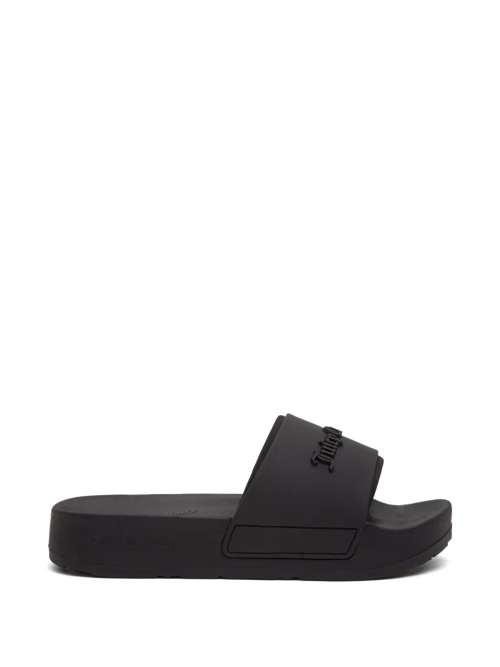 Juicy Couture Sandali slides con placca logo - Nero
