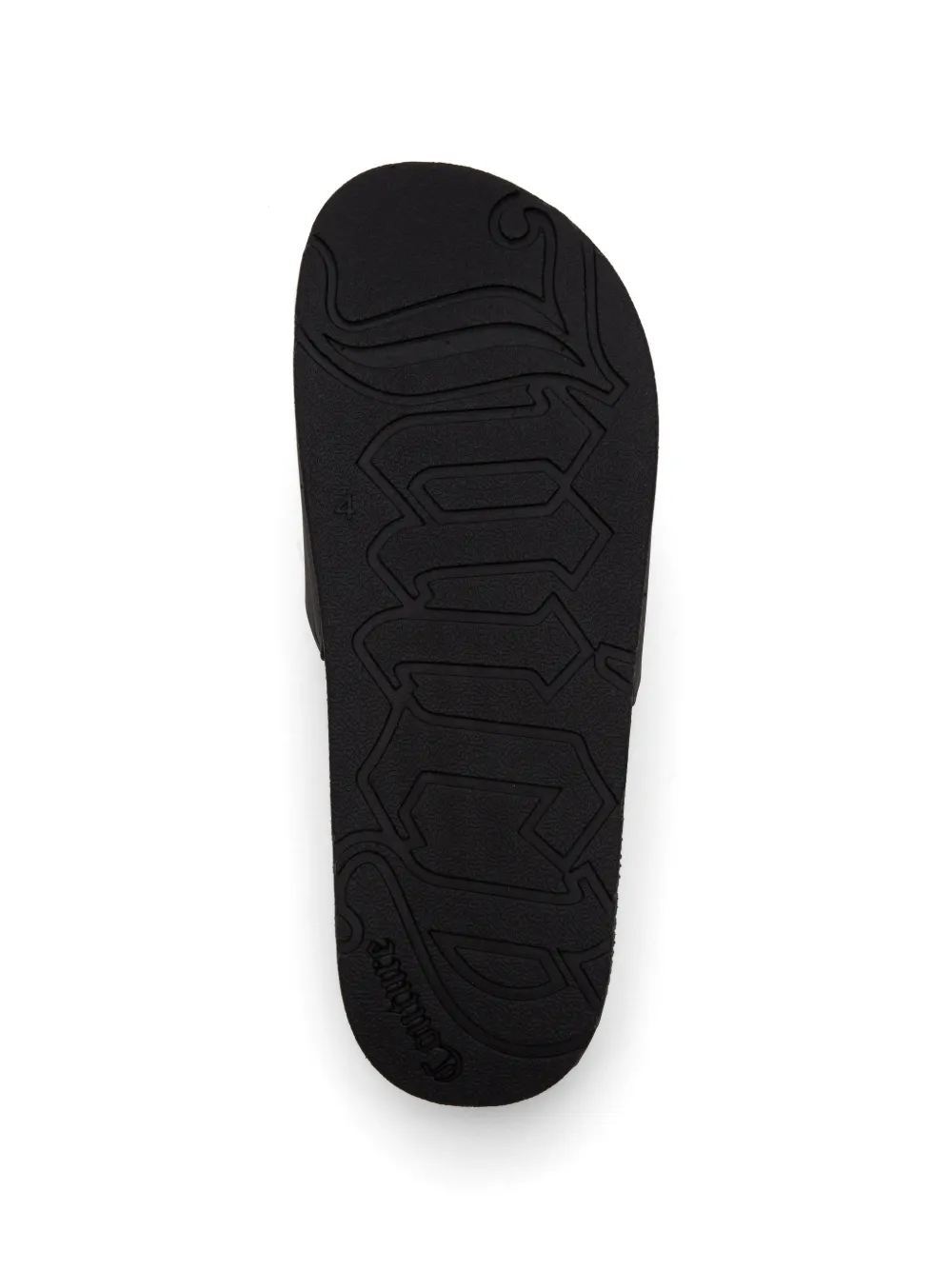 Juicy Couture Slippers met logo-plakkaat met reliëf Zwart