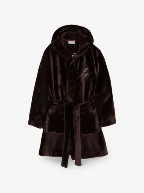 Juicy Couture crown-embroidered dressing gown
