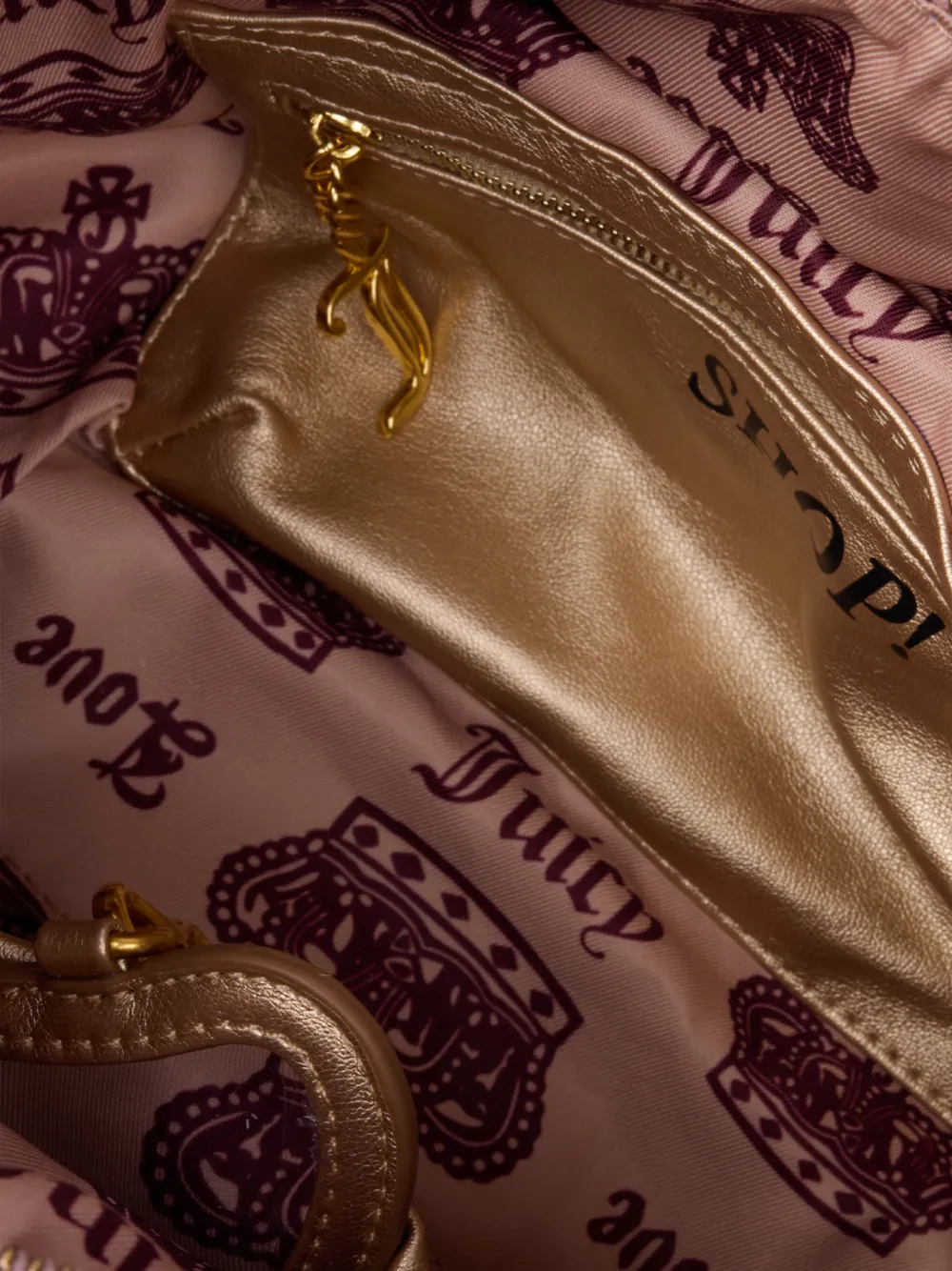 Juicy Couture Schoudertas met logodetail Rood