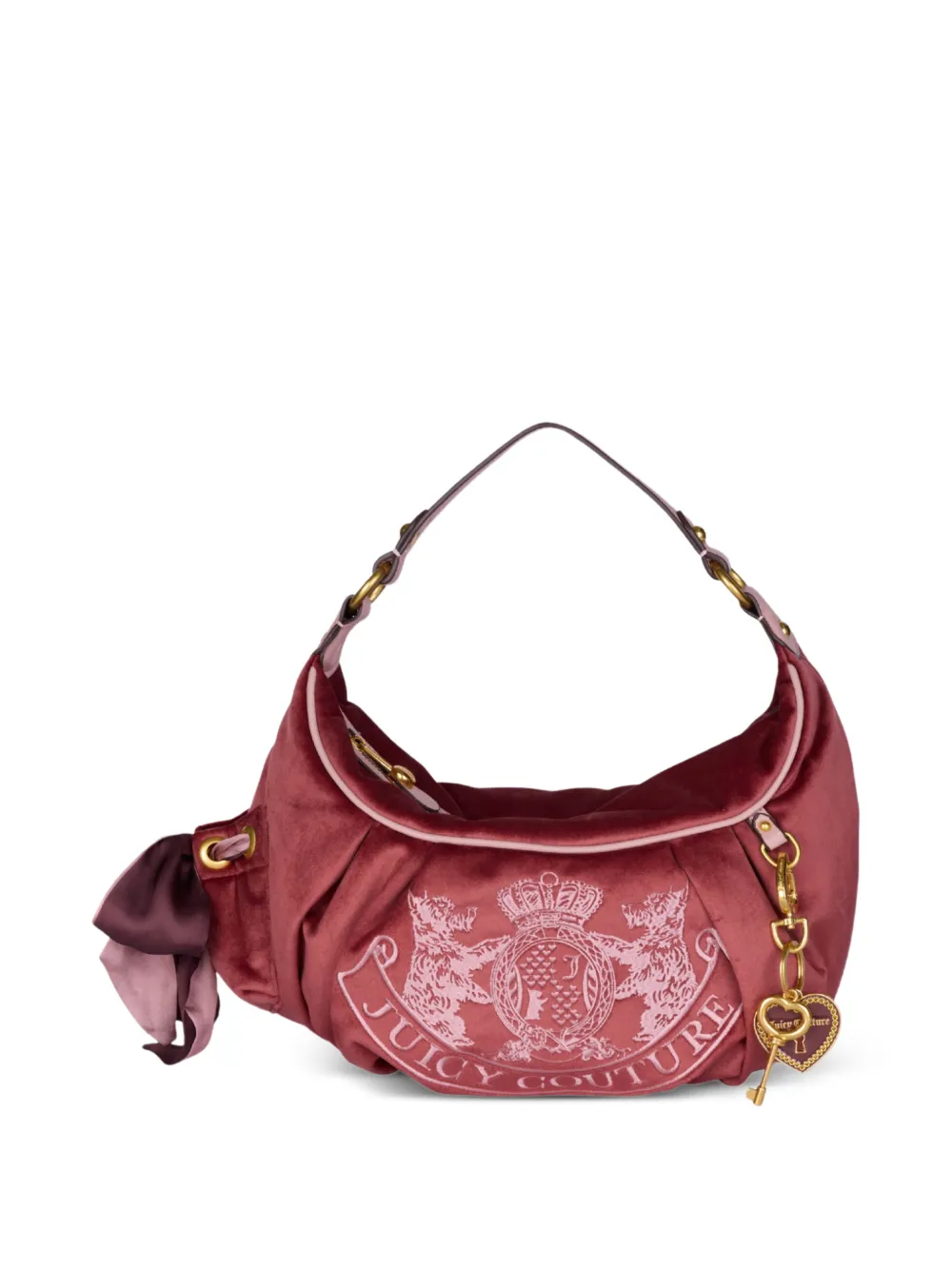 Juicy Couture Borsa a spalla con logo - Rosso