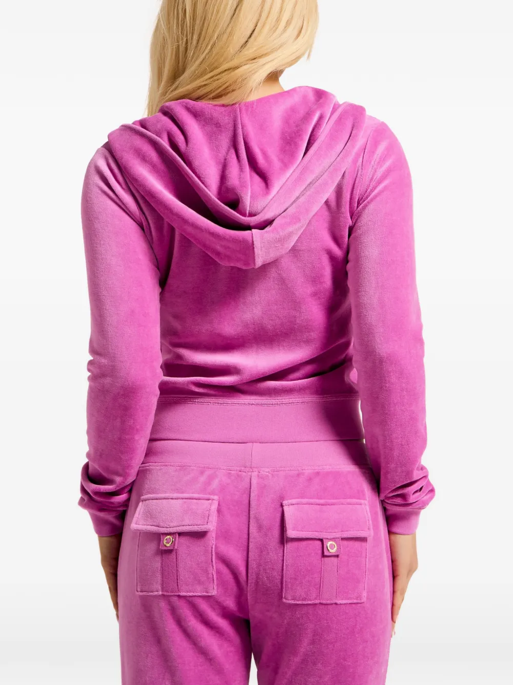 Juicy Couture Heritage fluwelen hoodie Roze