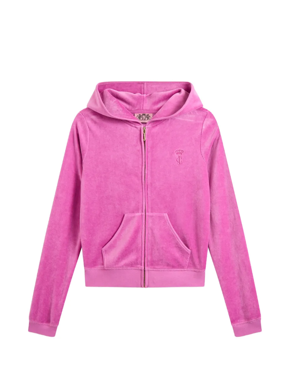 Juicy Couture Heritage velour hoodie - Rosa