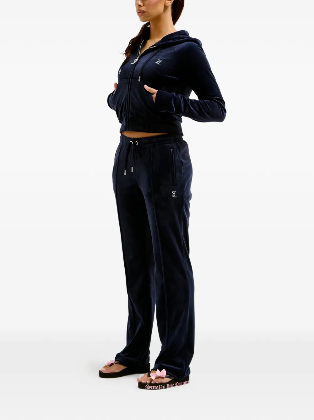 Juicy Couture Hoodie met rits Zwart