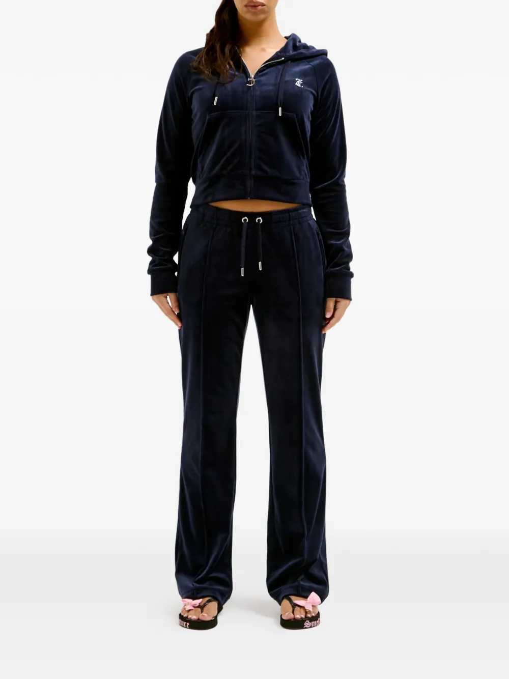 Juicy Couture Hoodie met rits Zwart