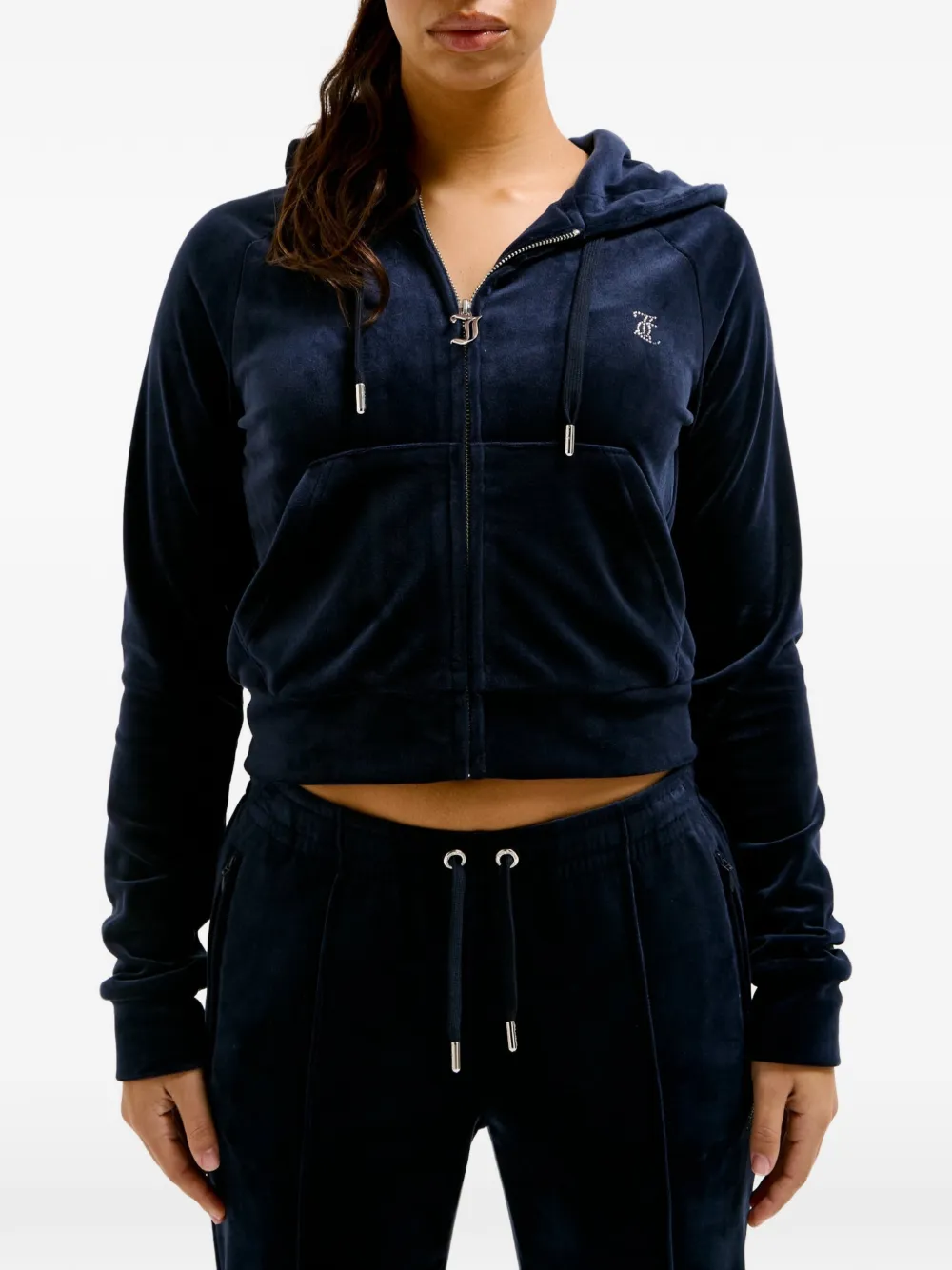 Juicy Couture Hoodie met rits Zwart