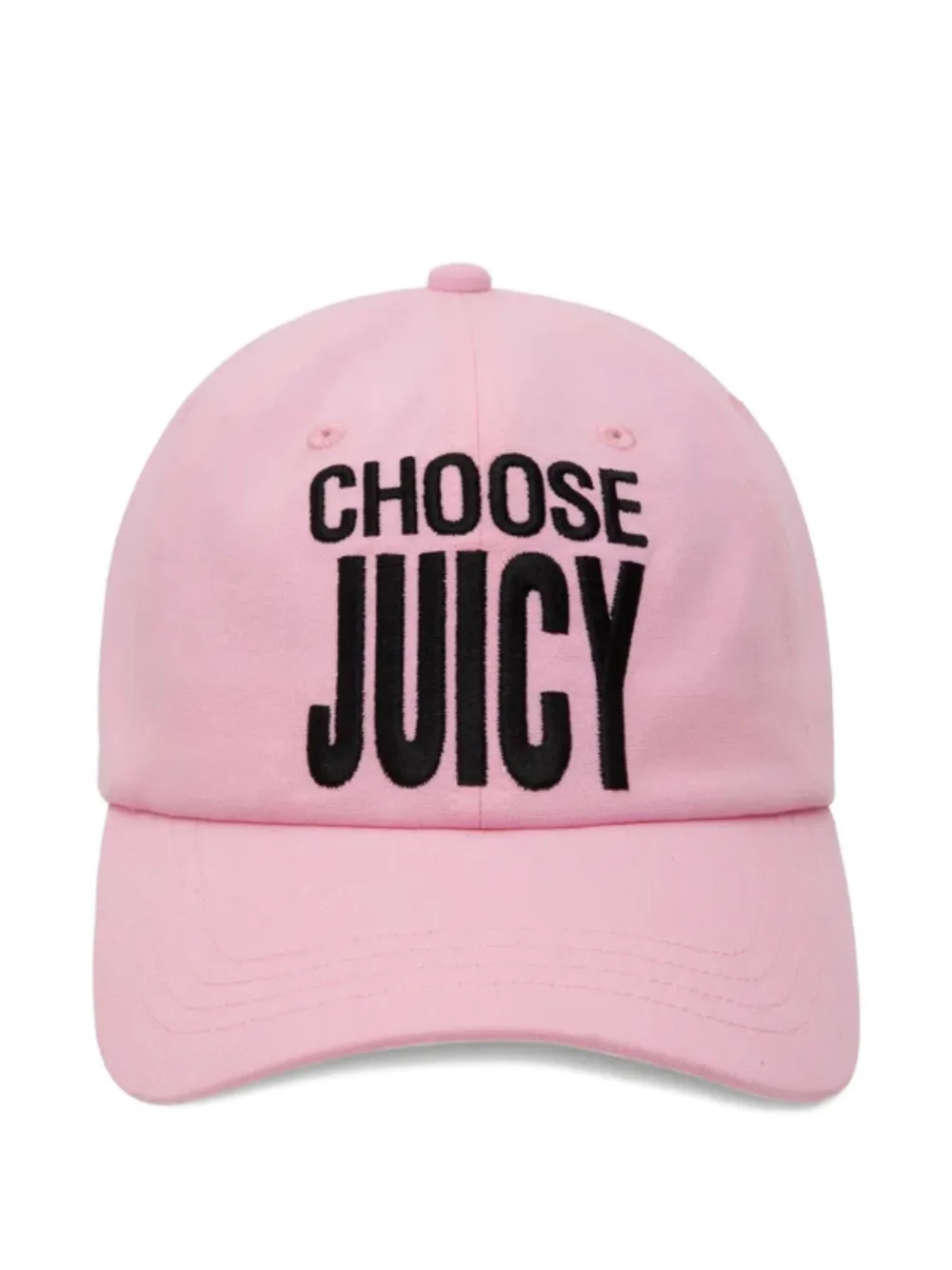 Juicy Couture Cappello da baseball con ricamo - Rosa