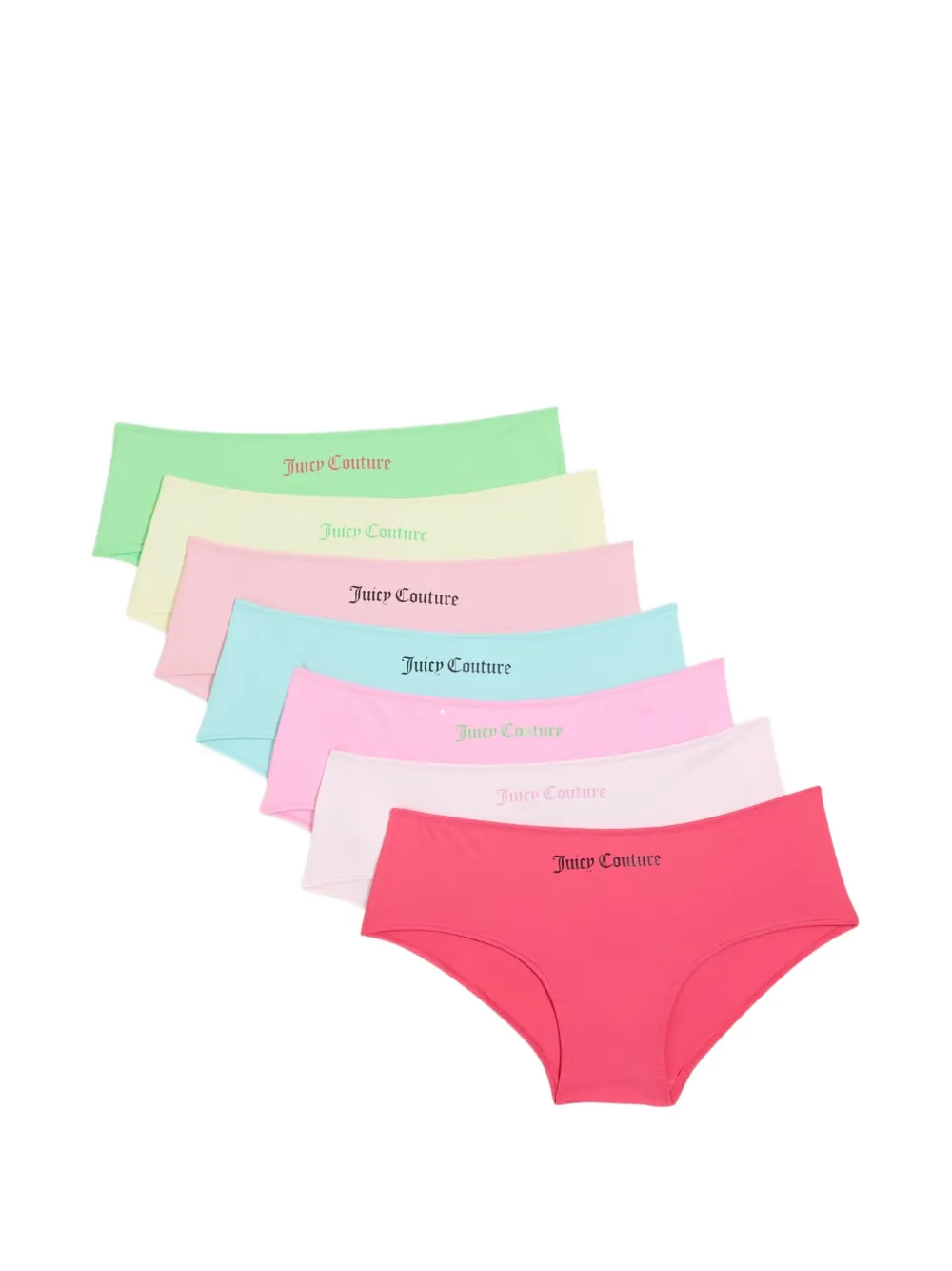 Juicy Couture Set di 7 boxer Days Of The Weekend con stampa - Rosa