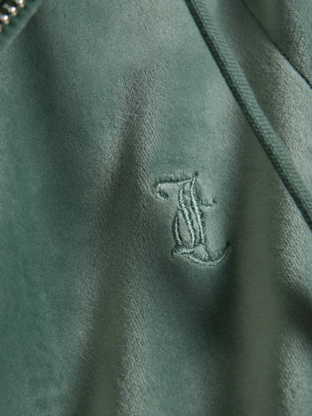Juicy Couture Robertson hoodie met fluwelen textuur Groen