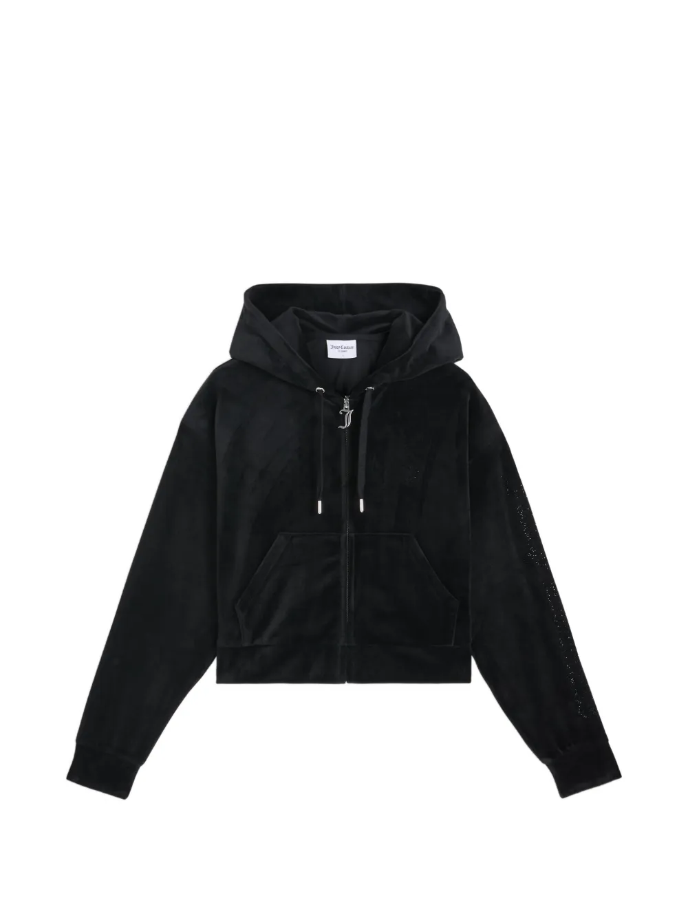 Juicy Couture Felpa con decorazione e cappuccio - Nero