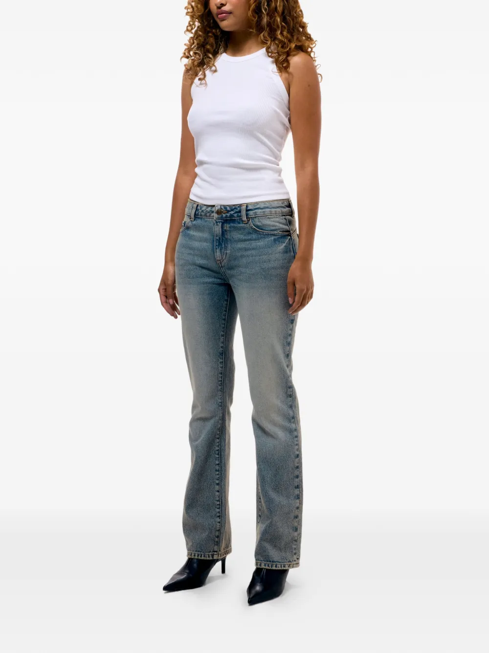  Juicy Couture Vaqueros Bootcut Bordados - Azul 