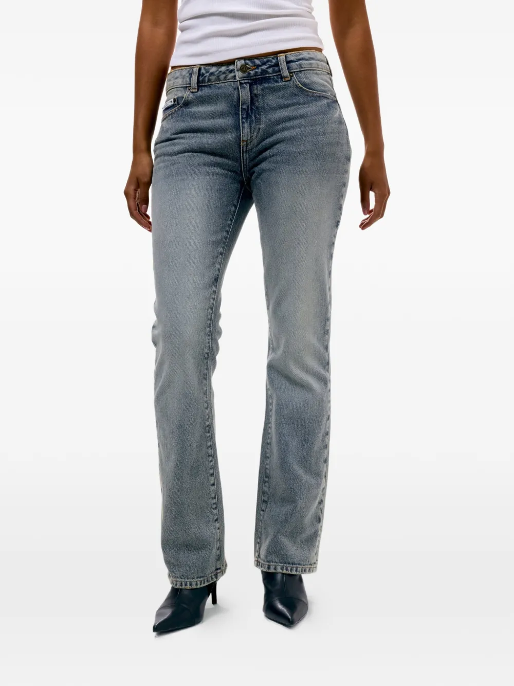 Juicy Couture Vaqueros Bootcut Bordados - Azul 