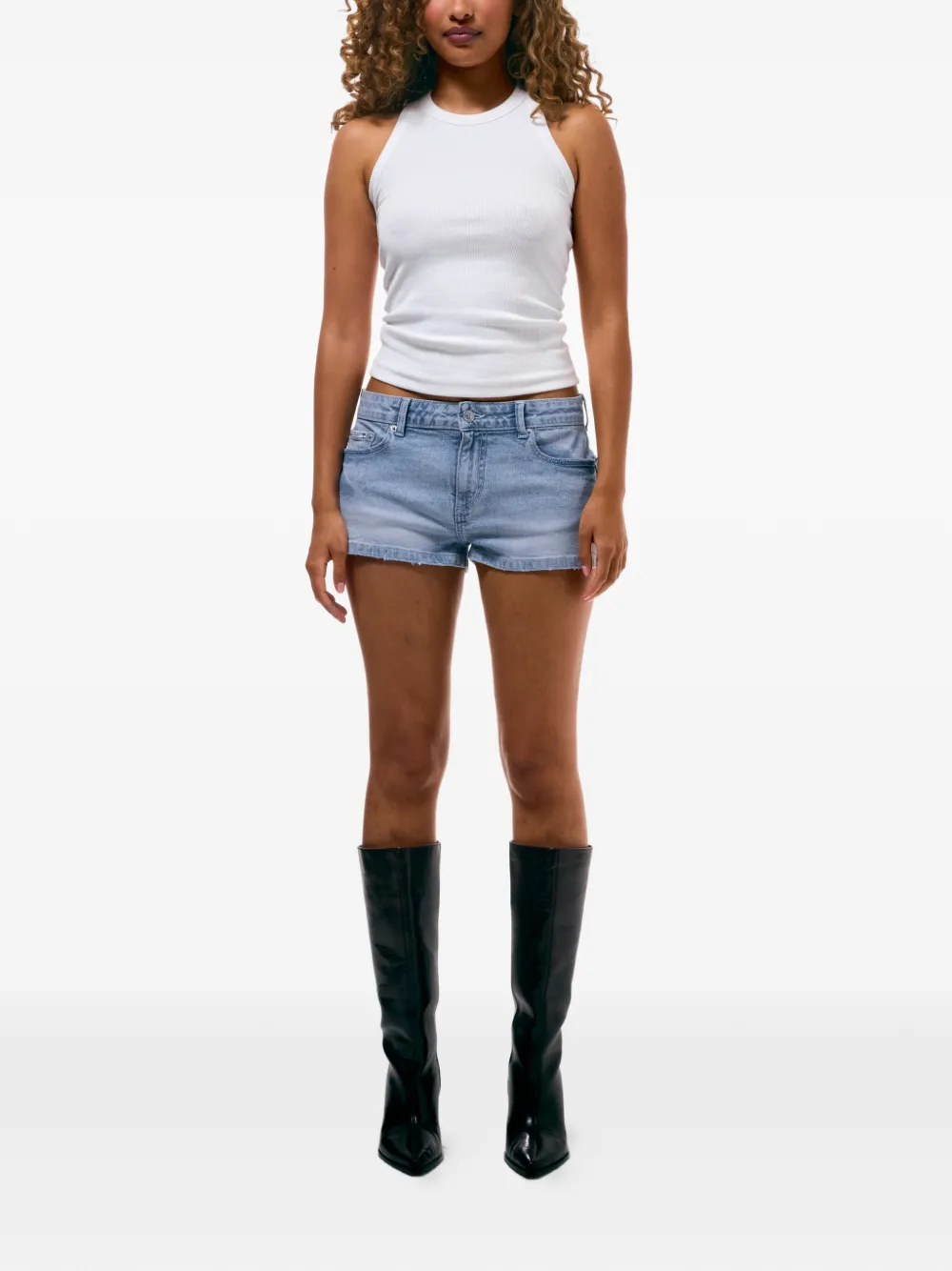 Juicy Couture Low waist shorts verfraaid met stras Blauw