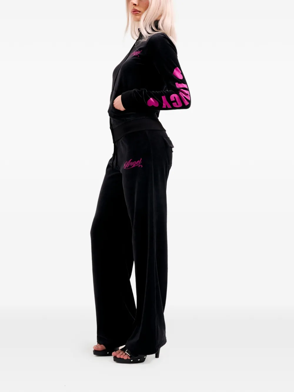 Juicy Couture Angel sweater met textuur Zwart