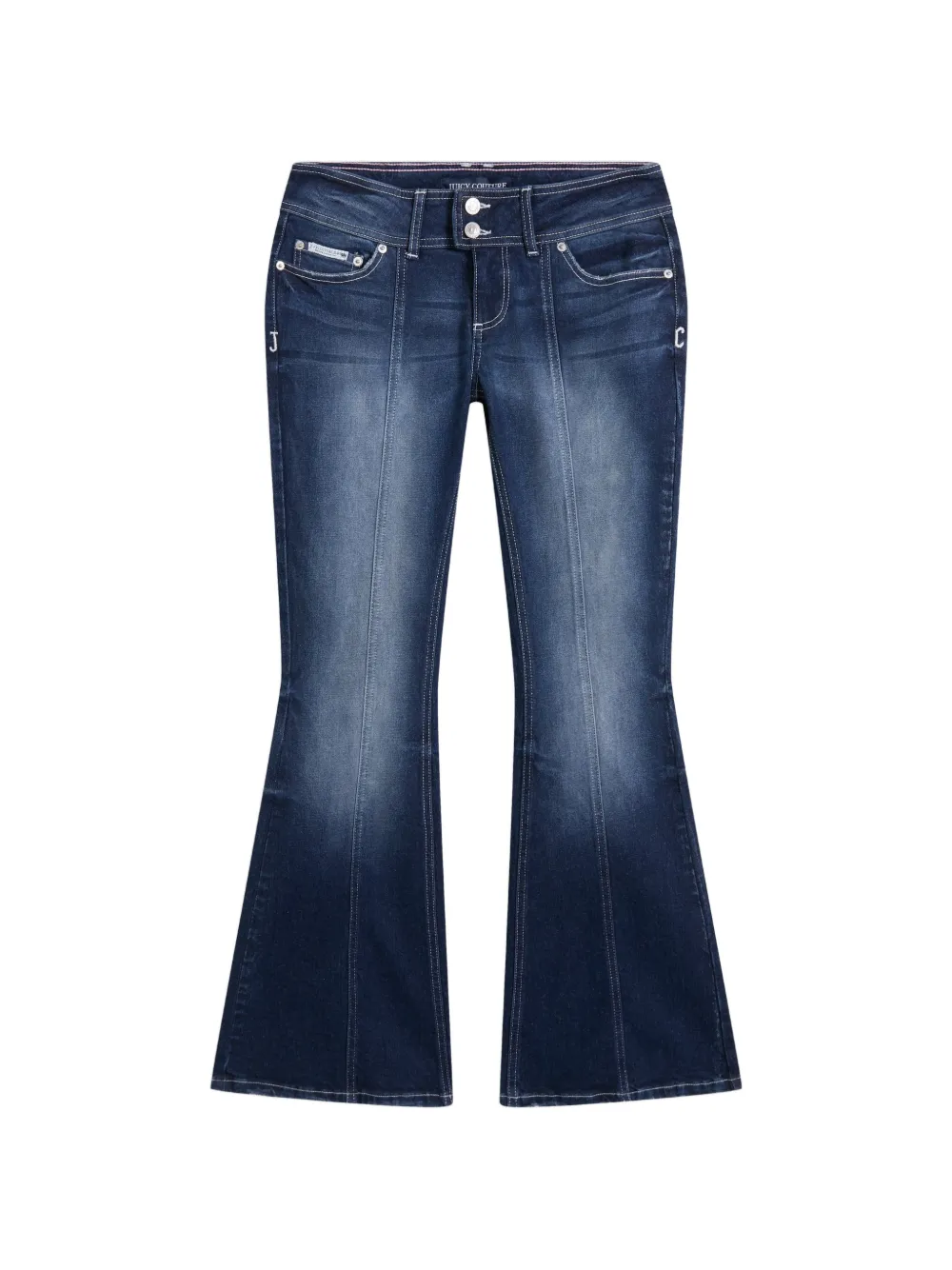 Juicy Couture Jeans svasati con ricamo - Blu