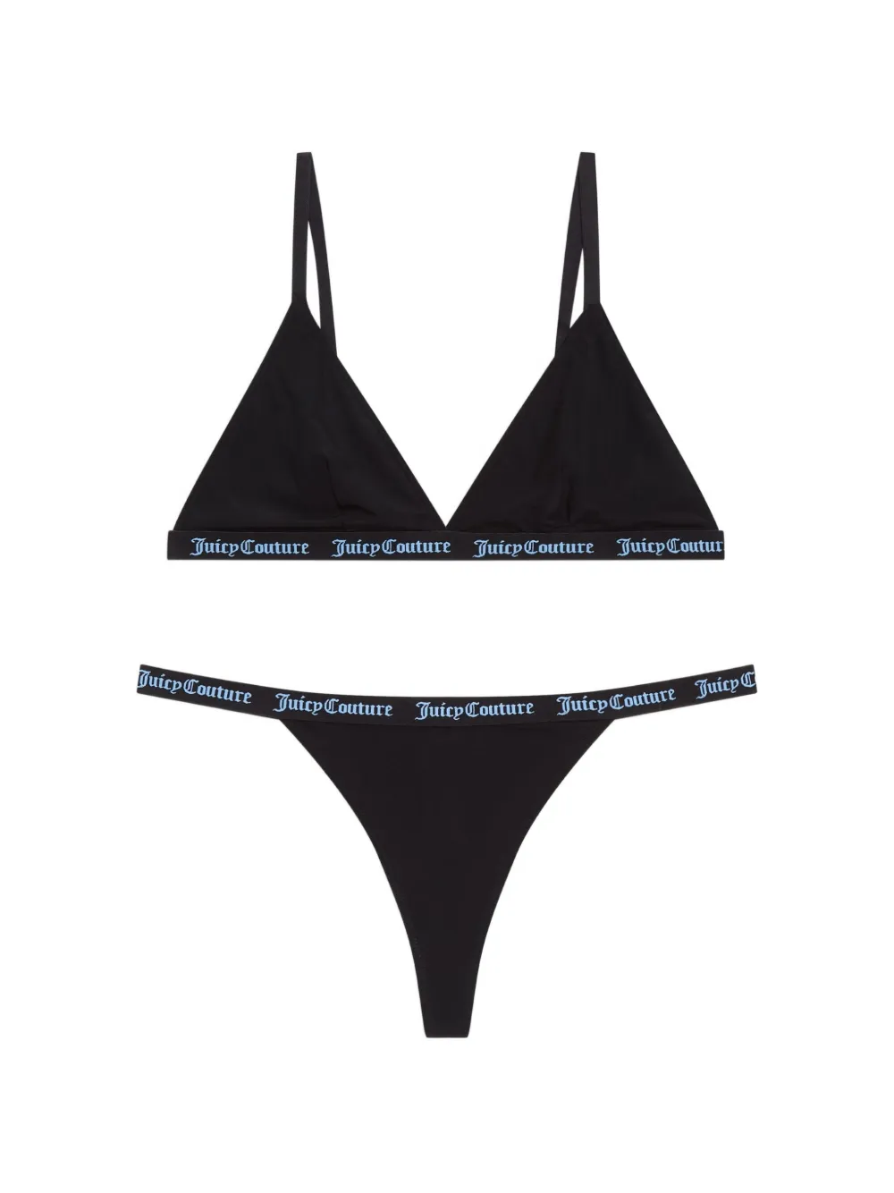 Juicy Couture Set reggiseno a triangolo e perizoma - Nero