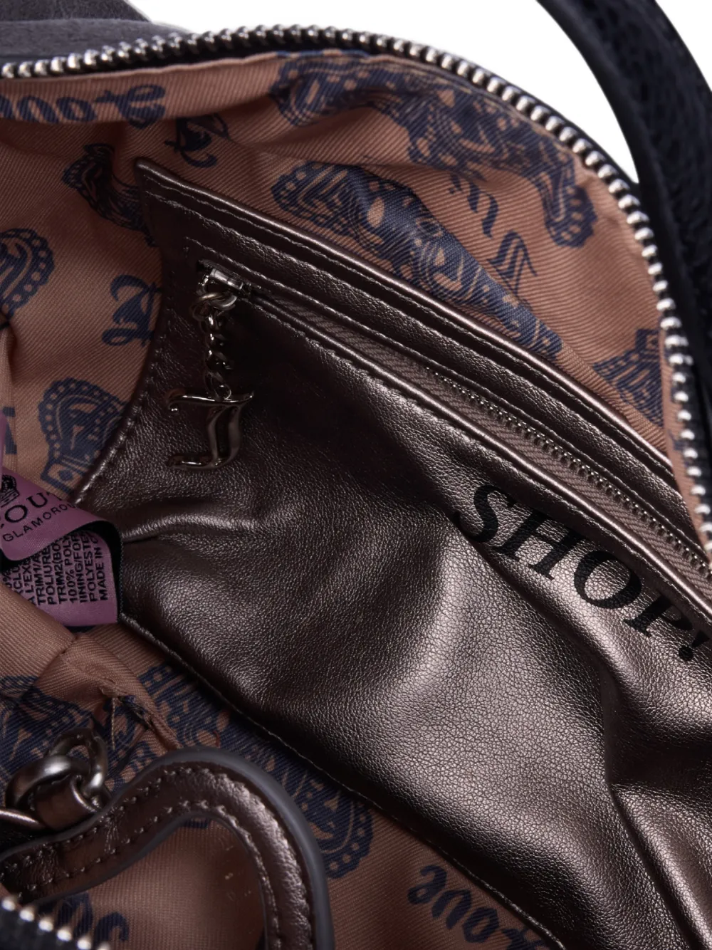 Juicy Couture Crest schoudertas met textuur Grijs