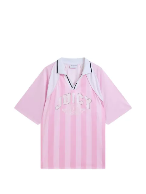 Juicy Couture t-shirt rayé à ornements strassés