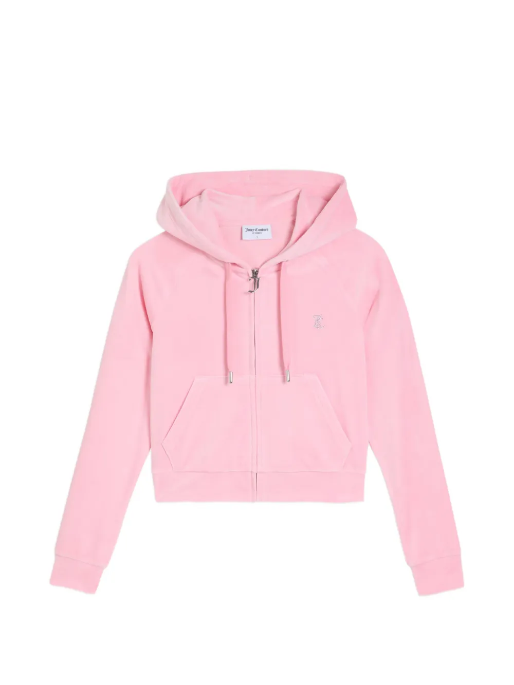 Juicy Couture Diamanté velour hoodie - Rosa