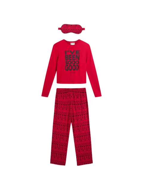 Juicy Couture slogan-print graphic-pattern pajama set