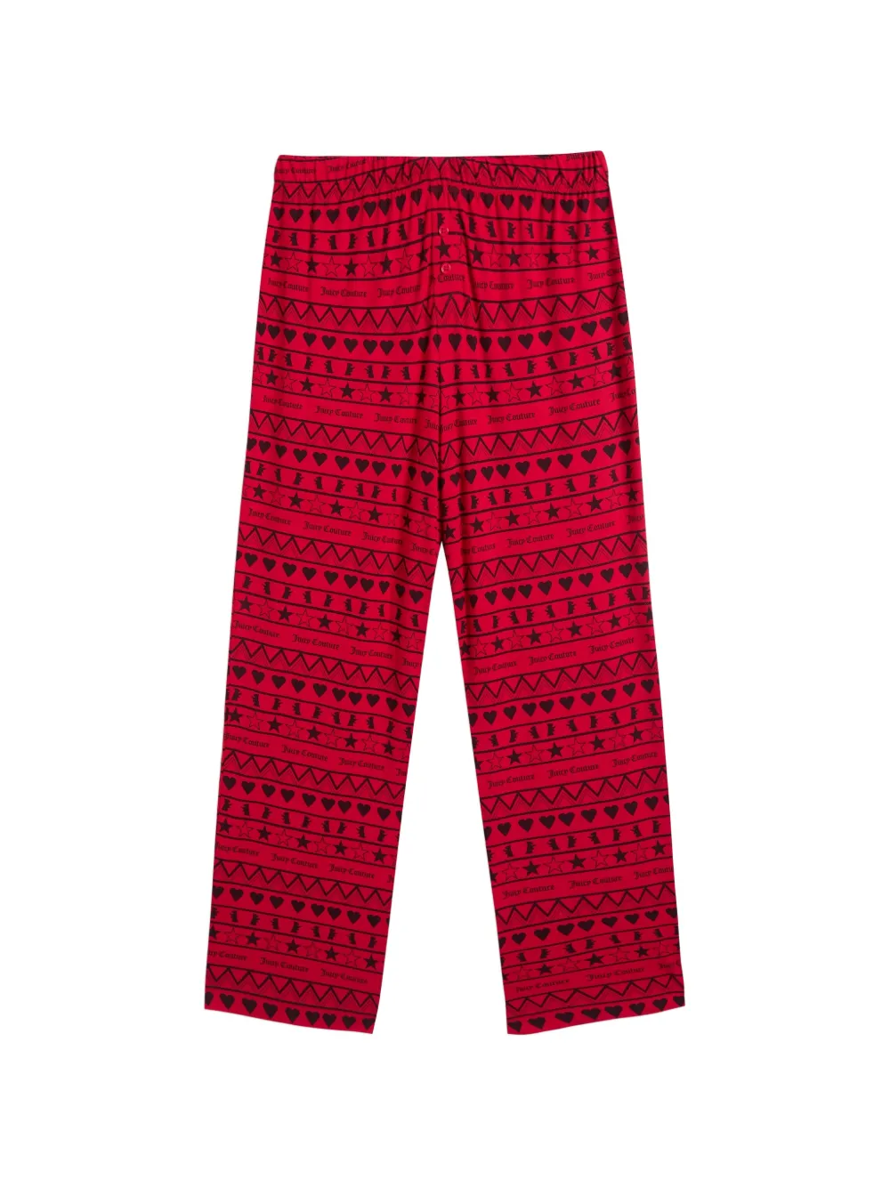 Juicy Couture Pyjama met tekst en grafisch patroon Rood