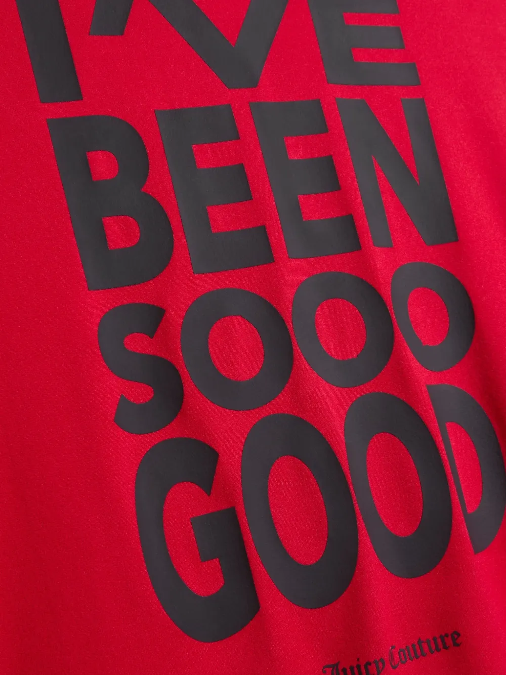 Juicy Couture Pyjama met tekst en grafisch patroon Rood