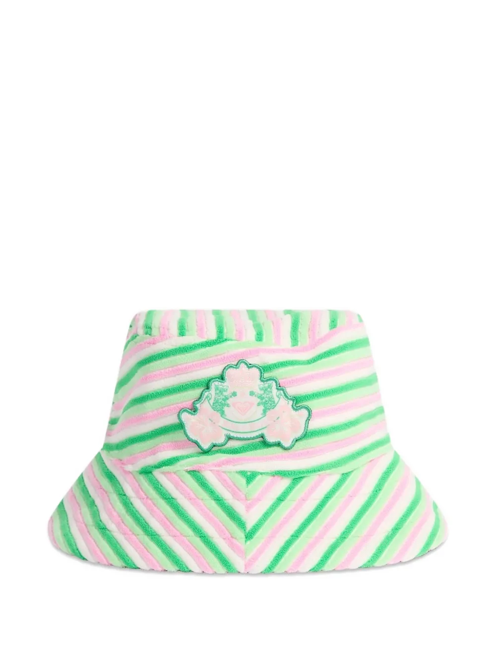 Juicy Couture x Roxy omkeerbare vissershoed met logopatch Roze