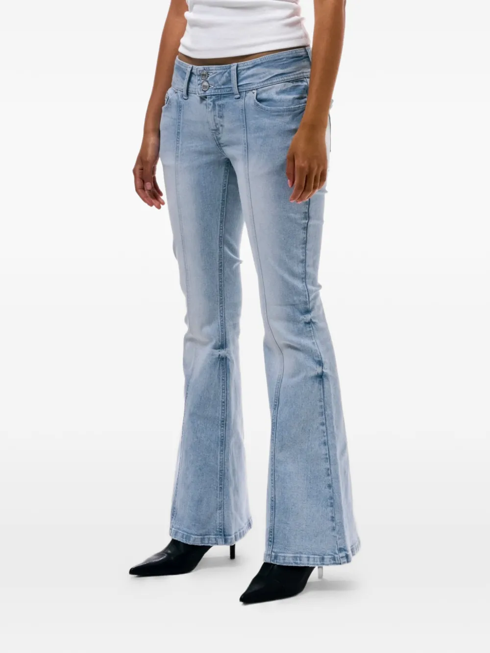  Juicy Couture Vaqueros Con Logo Bordado - Azul 