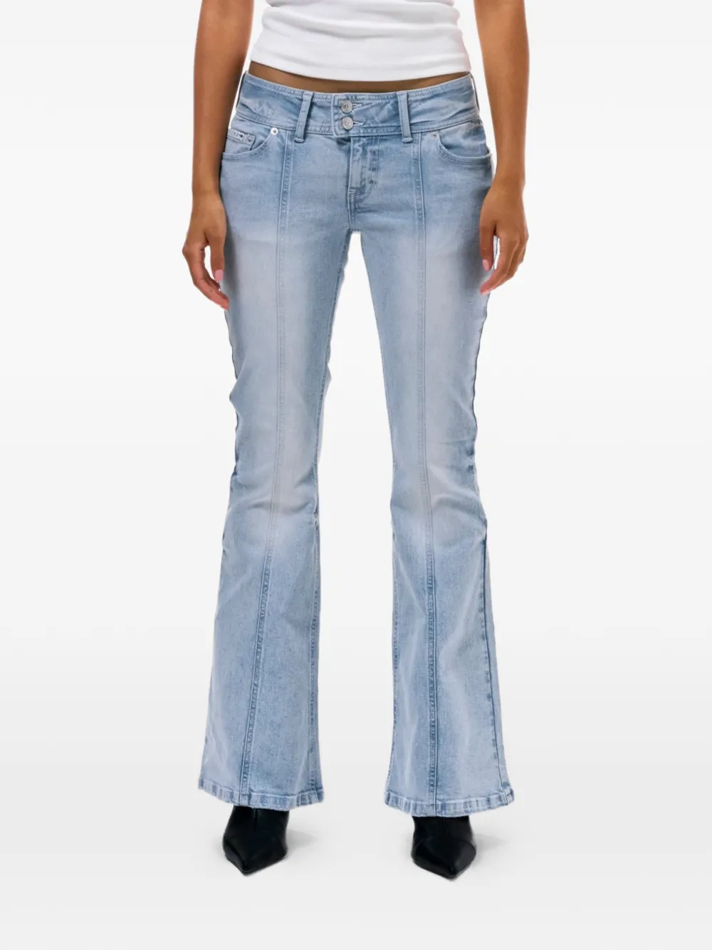  Juicy Couture Vaqueros Con Logo Bordado - Azul 