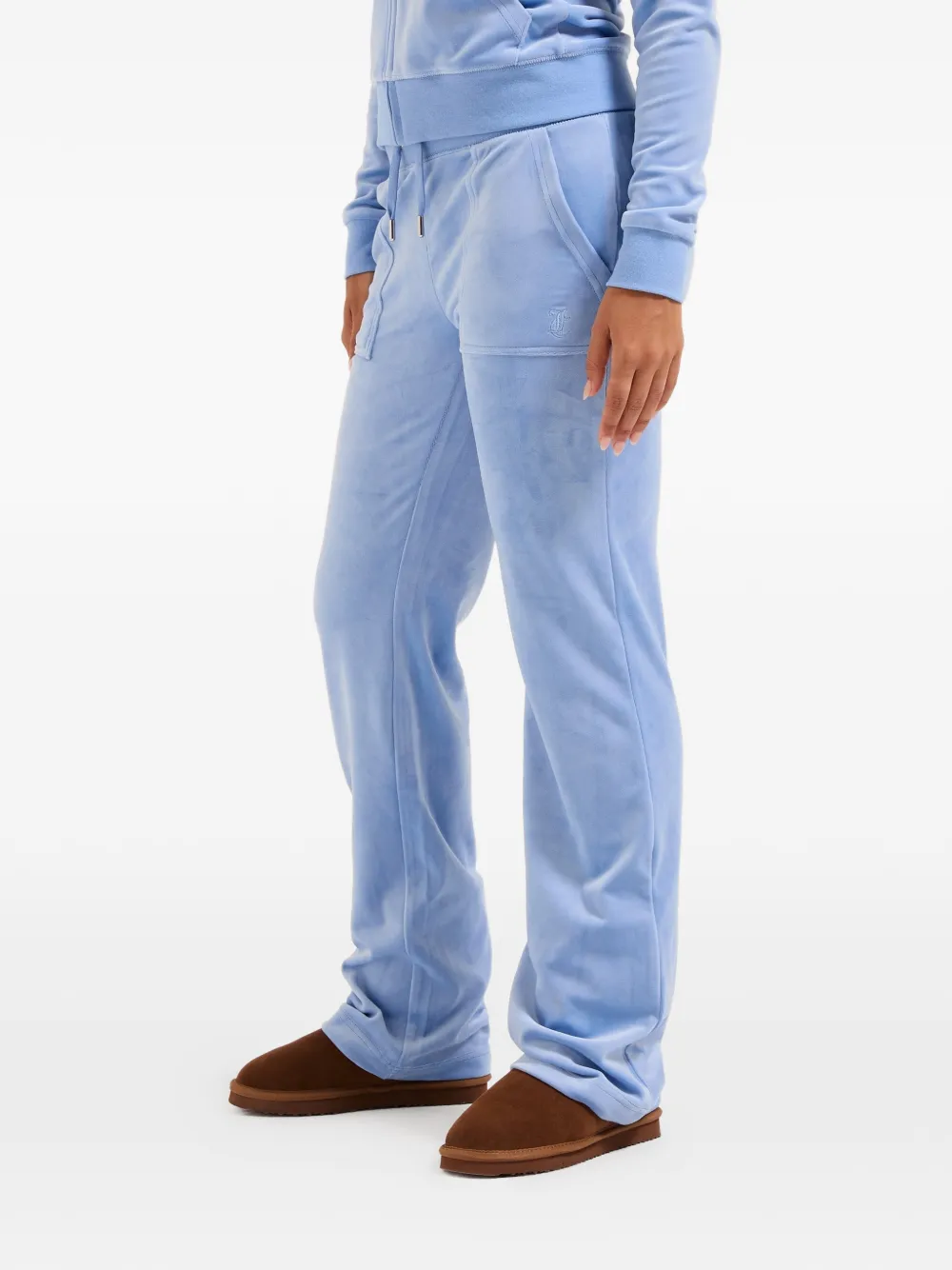 Juicy Couture Del Ray fluwelen trainingsbroek Blauw