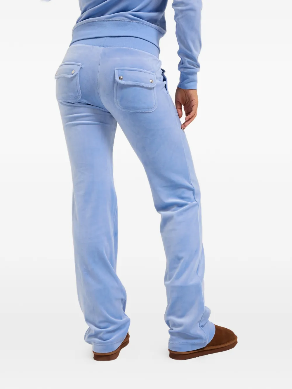 Juicy Couture Del Ray fluwelen trainingsbroek Blauw