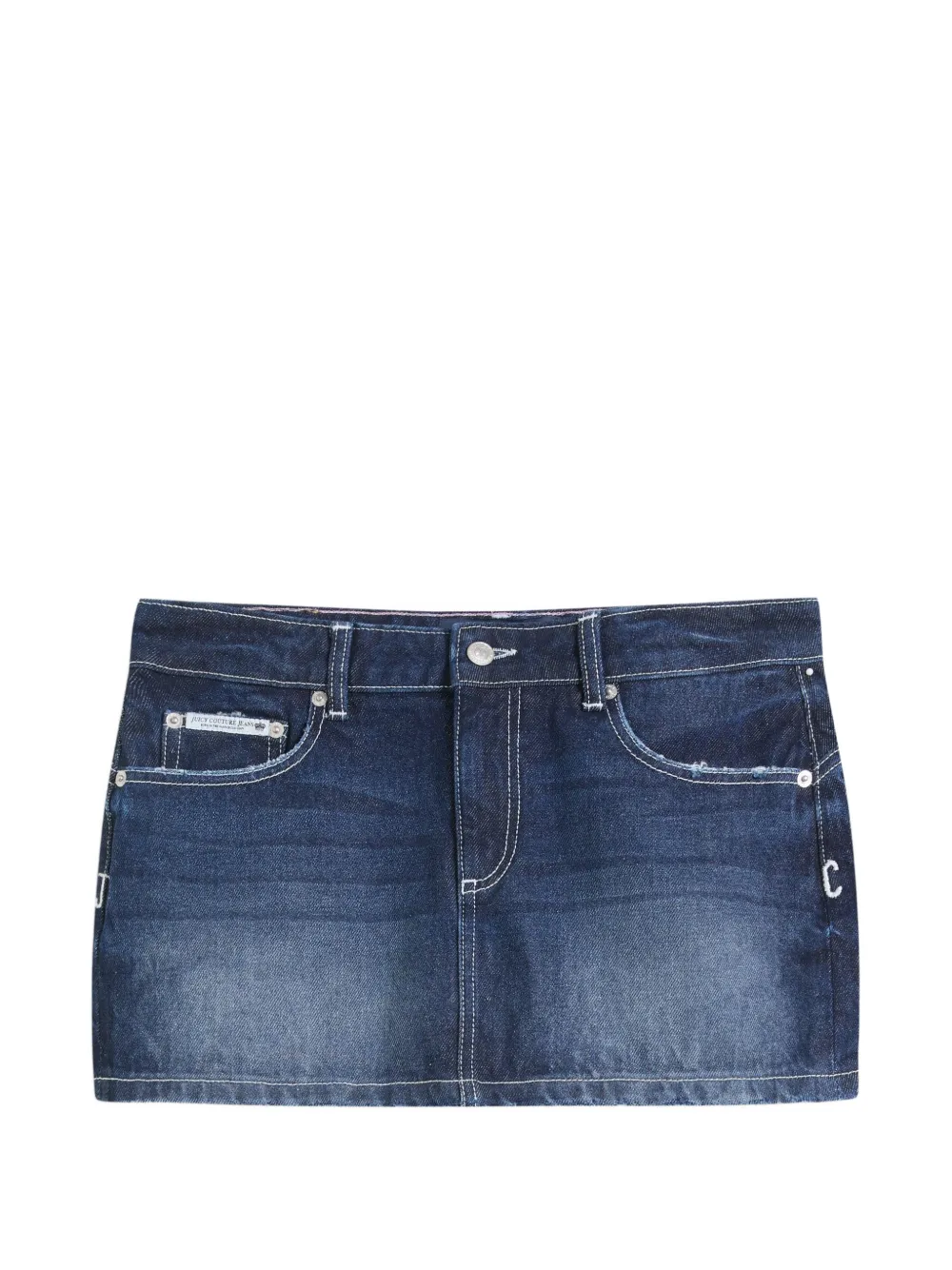 Juicy Couture Minigonna Dog Crest - Blu