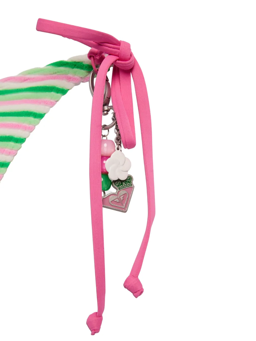 Juicy Couture x Roxy gestreepte badstof bikinislip Groen